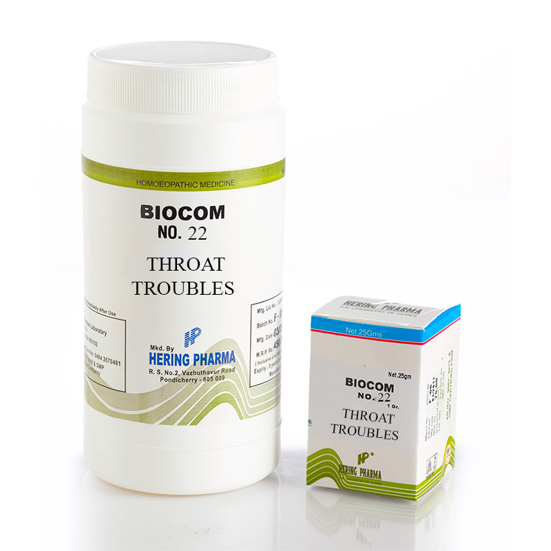 BIOCOM NO:22 THROAT TROUBLES